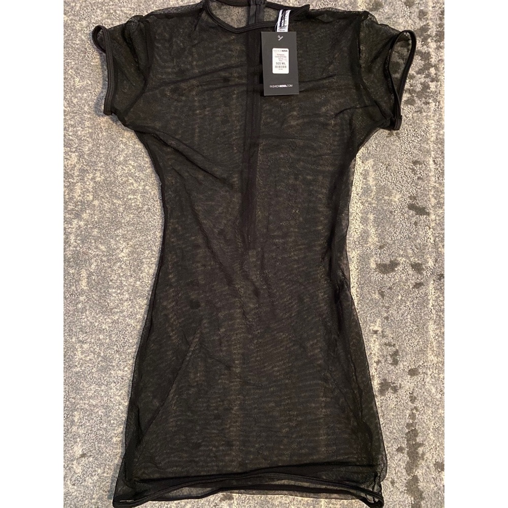 Mesh Mini Dress (cover up)